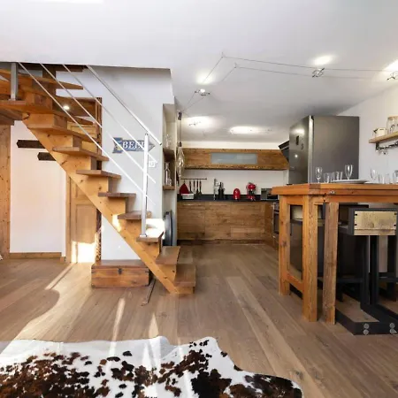 Апартаменты Momi Cocon 4pax Jardin Jacuzzi Vue Шамони