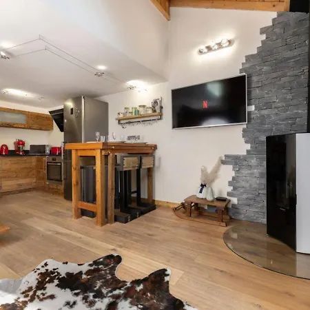 Momi Cocon 4pax Jardin Jacuzzi Vue Апартаменты Шамони