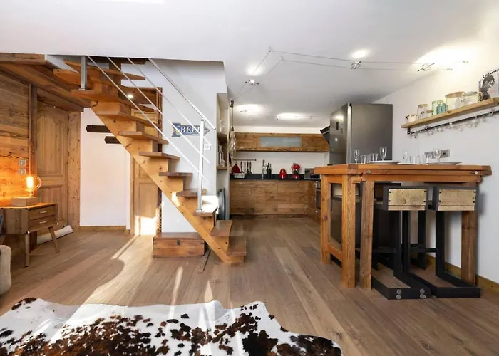 Апартаменты Momi Cocon 4pax Jardin Jacuzzi Vue Шамони